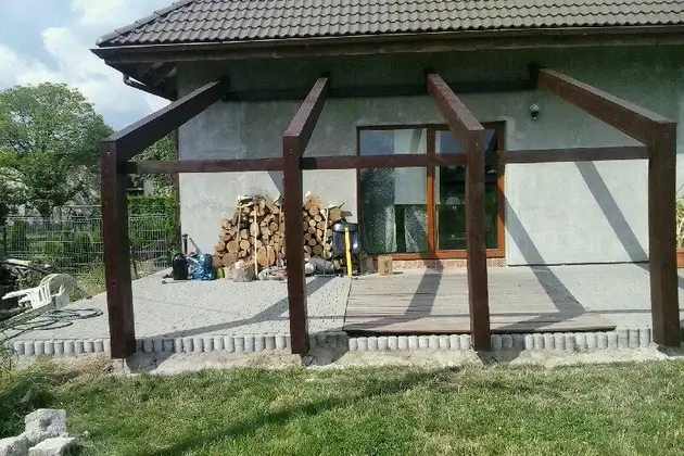 Konstrukcja wiaty, realizacja w Niemczech