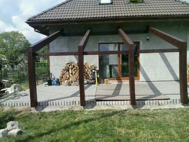 Konstrukcja wiaty, realizacja w Niemczech